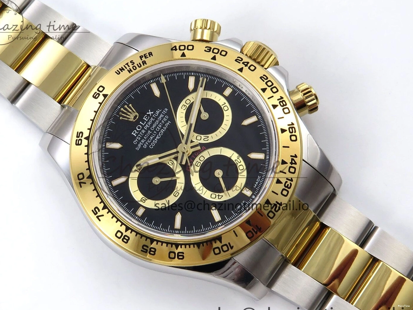 MiroTime 0128 Daytona 126503 QF 1:1 Best Edition Black Dial on SS YG Braclet SH4131 V TechFriendly 1273